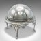 Antique English Caviar Dome in Silver-Plated Glass, 1910s 1