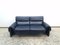 Sofá DS 2000 de cuero auténtico en azul oscuro de Robert Haussmann para de Sede, 1988, Imagen 2