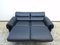Sofá DS 2000 de cuero auténtico en azul oscuro de Robert Haussmann para de Sede, 1988, Imagen 12