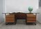 Belgian Rosewood, Glass & Metal Executive Desk, 1960s 2