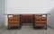 Belgian Rosewood, Glass & Metal Executive Desk, 1960s 1