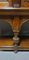 Vintage Schrank aus Eiche mit Gestell 6