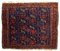 Antiker afghanischer handgefertigter Baguch Teppich, 1880er 1
