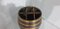 Barrel Ständer aus Eiche mit Messingummantelung 4