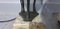 Französische Tischlampen aus Spelter & Marmor, 2er Set 6