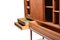 Credenza Mid-Century in teak con 4 ante scorrevoli, Danimarca, Immagine 5