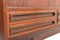 Credenza Mid-Century in teak con 4 ante scorrevoli, Danimarca, Immagine 10