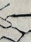 White Abstract Moroccan Berber Area Wool Rug 6
