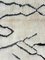White Abstract Moroccan Berber Area Wool Rug 3