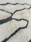 White Abstract Moroccan Berber Area Wool Rug 7