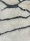 White Abstract Moroccan Berber Area Wool Rug 8