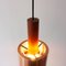 Lampada vintage in rame e teak, Danimarca, anni '60, Immagine 9