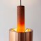 Lampada vintage in rame e teak, Danimarca, anni '60, Immagine 10