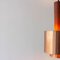 Lampada vintage in rame e teak, Danimarca, anni '60, Immagine 12