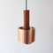 Lampada vintage in rame e teak, Danimarca, anni '60, Immagine 3