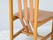 Wooden and Leather Chairs from Bross Company, Italy, 1980s, Set of 4 4