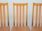 Wooden and Leather Chairs from Bross Company, Italy, 1980s, Set of 4 7