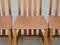 Wooden and Leather Chairs from Bross Company, Italy, 1980s, Set of 4 12