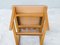 Wooden and Leather Chairs from Bross Company, Italy, 1980s, Set of 4 15