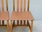 Wooden and Leather Chairs from Bross Company, Italy, 1980s, Set of 4 14