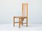 Wooden and Leather Chairs from Bross Company, Italy, 1980s, Set of 4 2