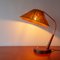 Teak and Rattan Table Lamp from Temde, 1950s 5