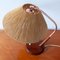 Lampada da tavolo in teak e vimini di Temde, anni '50, Immagine 9