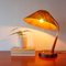 Teak and Rattan Table Lamp from Temde, 1950s 4