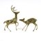 Messing Hirsch, 1970er, 2er Set 1