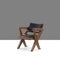 Teak & Leather PJ-SI-49-A Chair by Pierre Jeanneret, 1960s, Image 6