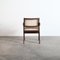 Silla de oficina Mid-Century de caña PJ-SI-28-A de Pierre Jeanneret, 1955, Imagen 6