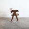 Silla de oficina Mid-Century de caña PJ-SI-28-A de Pierre Jeanneret, 1955, Imagen 4