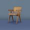 Chaise de Bureau PJ-SI-28-A Mid-Century en Rotin par Pierre Jeanneret, 1956 2