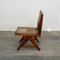 Mid-Century Modern PJ-SI-25-A Low Chair by Pierre Jeanneret, Chandigarh, 1950s, Image 3