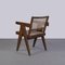 Butaca de oficina PJ-SI-28-B Mid-Century moderna de Pierre Jeanneret, años 50, Imagen 2