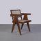 Butaca de oficina PJ-SI-28-B Mid-Century moderna de Pierre Jeanneret, años 50, Imagen 4