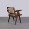 Butaca de oficina PJ-SI-28-B Mid-Century moderna de Pierre Jeanneret, años 50, Imagen 3