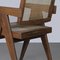 Mid-Century Modern PI-SI-28-A Cane Office Armchair by Pierre Jeanneret, 1950s, Image 6