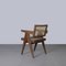 Mid-Century Modern PI-SI-28-A Cane Office Armchair by Pierre Jeanneret, 1950s, Image 2