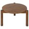 Mid-Century Modern PJ-TB-04-A Round Low Table by Pierre Jeanneret, 1950s 1