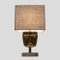 Lampes de Bureau Sculpture Face Vintage en Laiton, 1970s, Set de 2 7