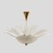 Plafonnier Leaves en Verre de Murano, 1940s 1