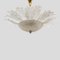 Plafonnier Leaves en Verre de Murano, 1940s 2