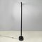 Italian Modern Black Embossed Metal Floor Lamp attributed to Tito Agnoli for Bieffeplast, 1970s 4