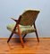 Danish Teak & Green Fabric Chair, 1960s 4