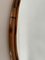 Large Italian Organic Designer Wall Mirror in Rattan and Bamboo, 1960s, Image 3