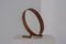 Runder Tischspiegel aus Teak von Uno & Osten Kristiansson für Luxus, Schweden, 1960er 6