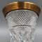Vase Bohême en Cristal au Plomb avec Bordure en Or Diamanté, 1950s 7