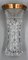 Vase Bohême en Cristal au Plomb avec Bordure en Or Diamanté, 1950s 5