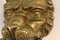 Vintage Door Knocker Lion Head in Brass, 1950s 6